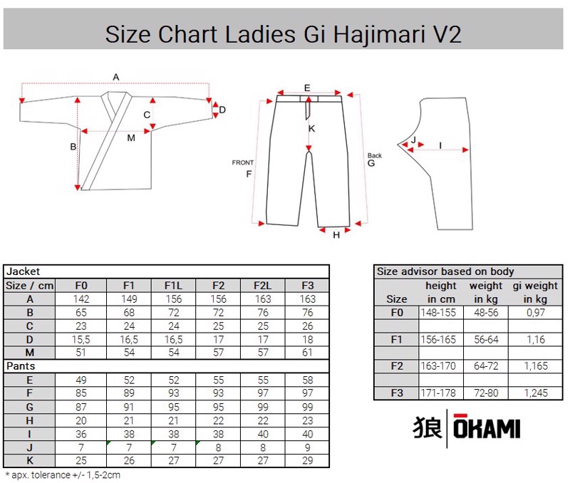 okami Hajimari ladies BJJ Gi-black