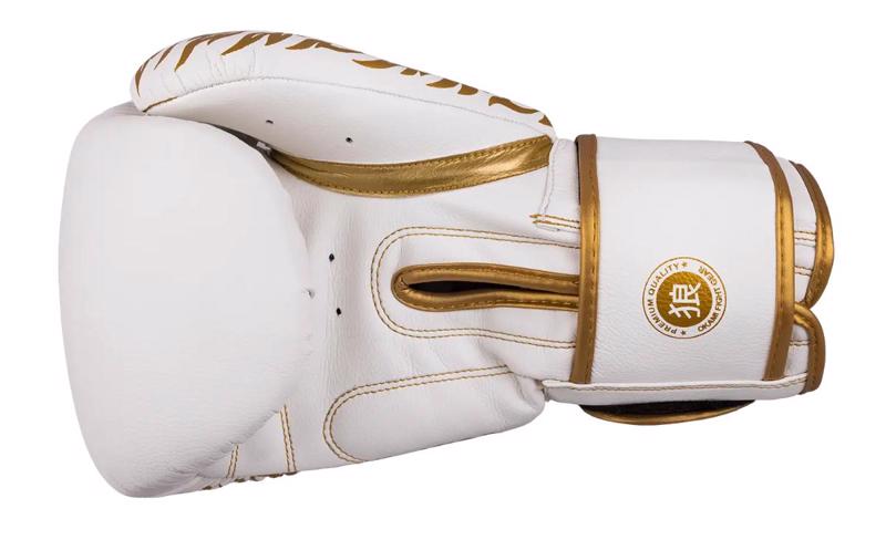 OKAMI Hanuman Muay Thai GLOVES -white/gold