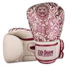 OKAMI Hanuman Muay Thai GLOVES -beige/wine red