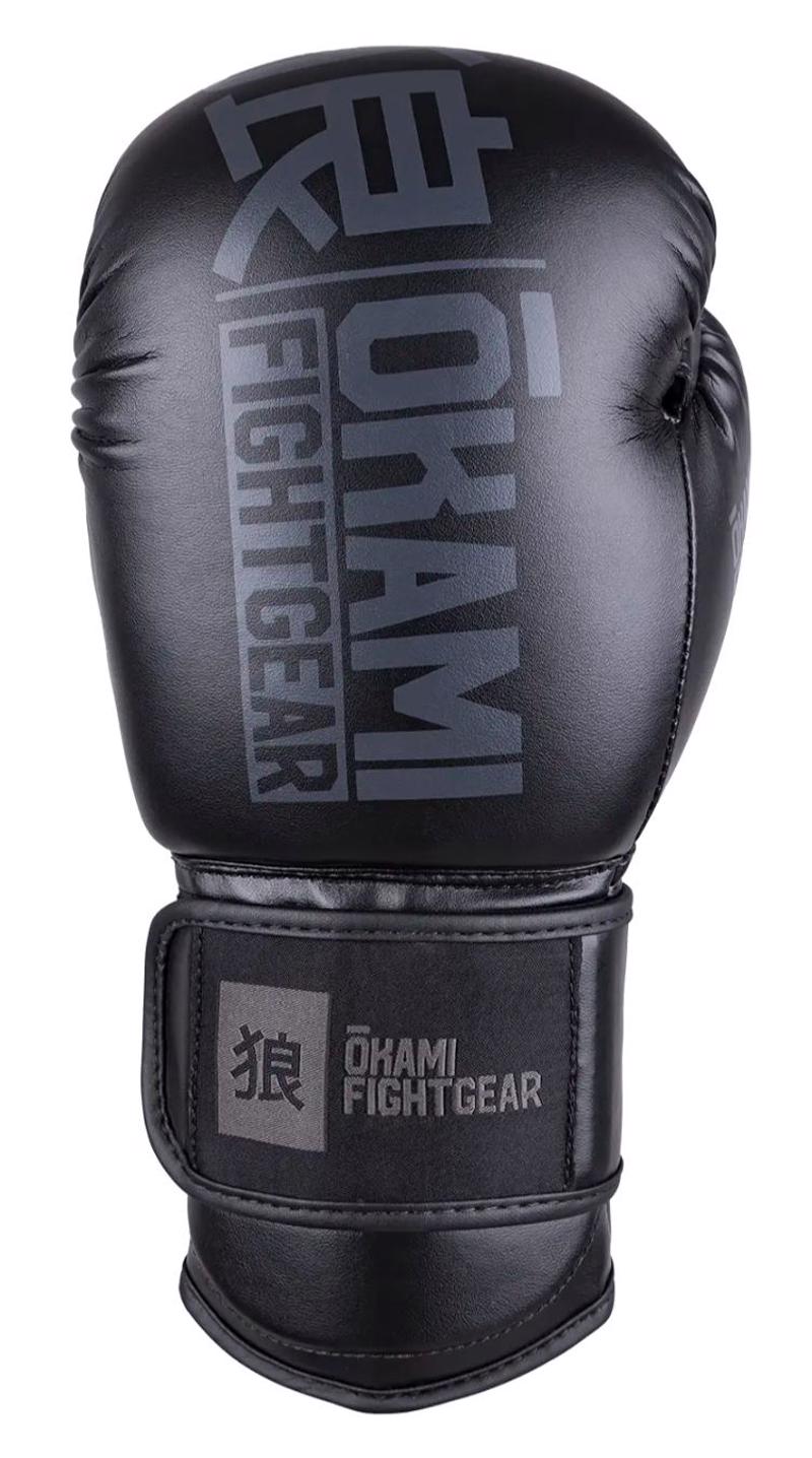 OKAMI RUMBLE BOXING GLOVES -total black