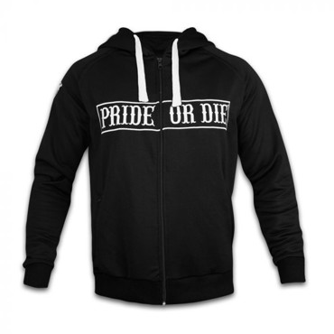 PRIDE OR DIE FIGHT CLUB HOODIE-black