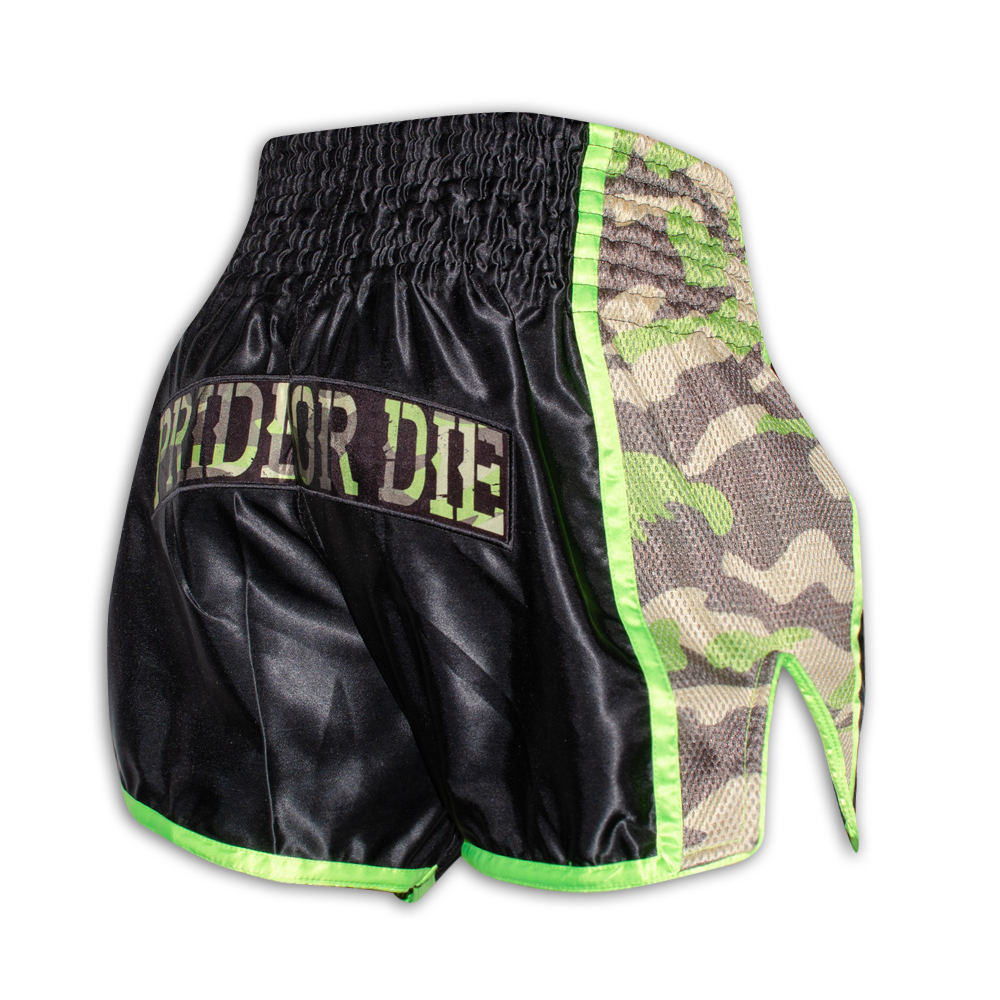 Jungle Details about   Pride Or Die Raw Training Camp Muay Thai Shorts 