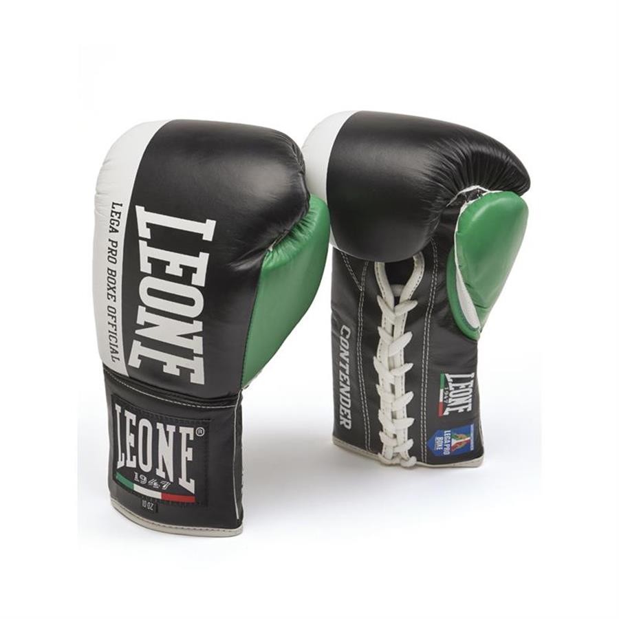 Leone Boxing Gloves CONTENDERΚορδόνια Black MMATeam.gr