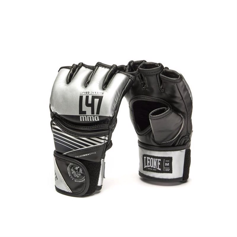 Leone L47 MMA Gloves-Silver