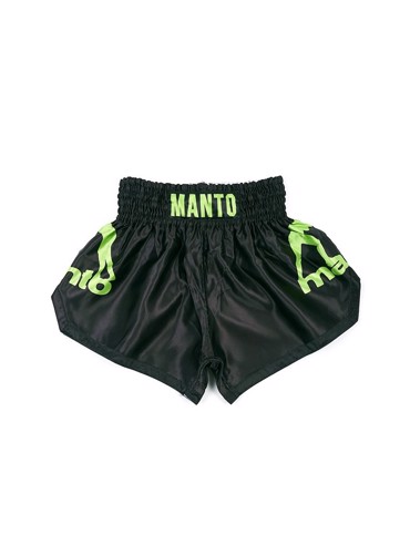 MANTO MUAY THAI SHORTS DUAL black/GREEN