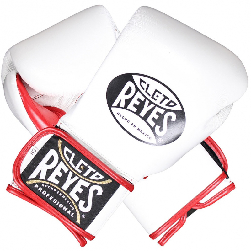Cleto Reyes Velcro Sparring  boxing gloves –white