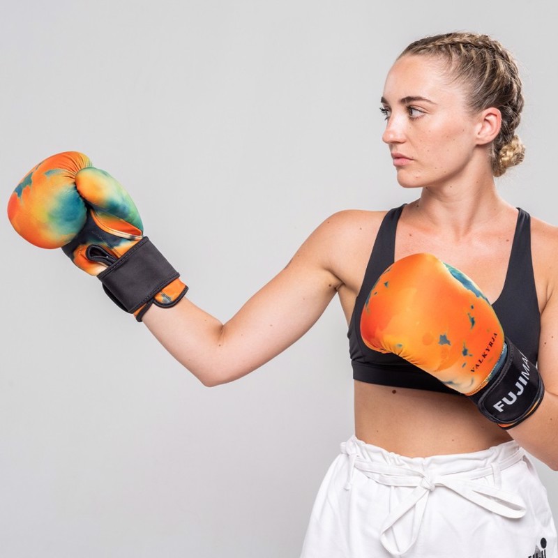 FUJIMAE Valkyrja Boxing Gloves -orange/green