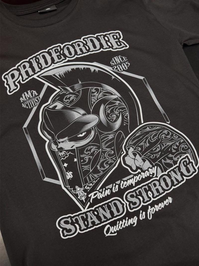 PRiDEorDiE stand strong T-Shirt - black