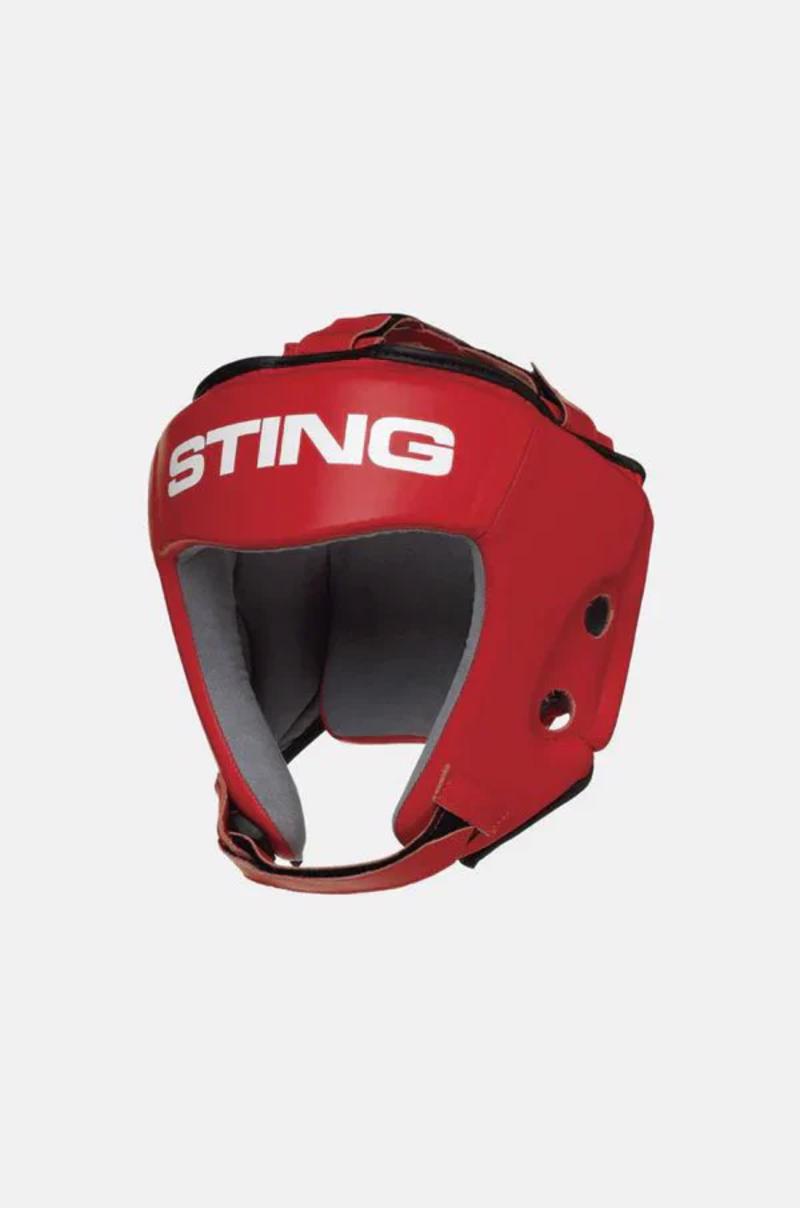 Sting sports Competition Approved Headguard -red