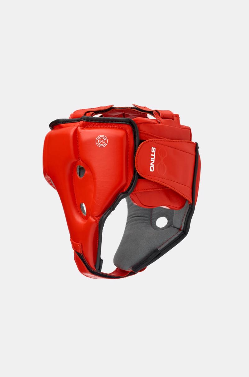 Sting sports Competition Approved Headguard -red