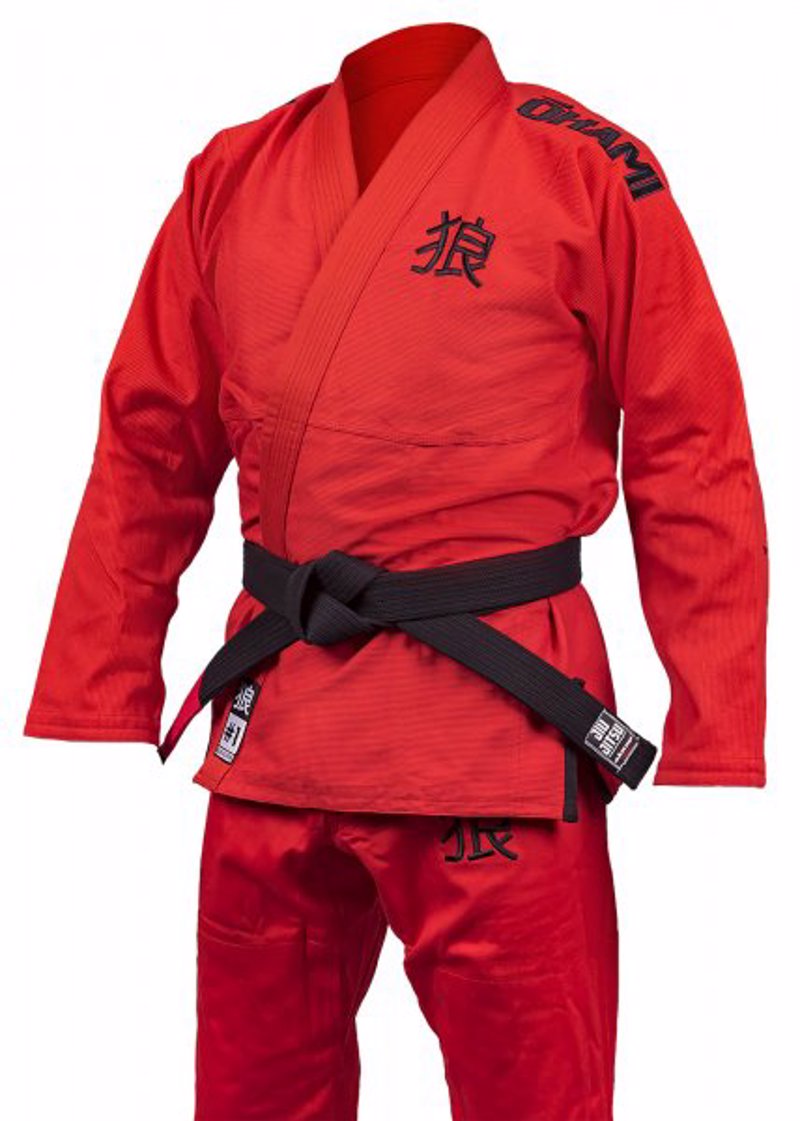 OKAMI BJJ Gi kanji NextGen - red