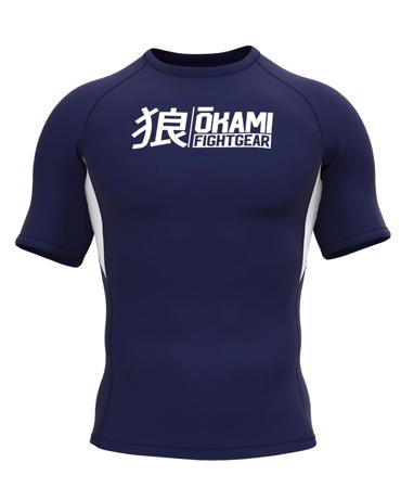 Okami KEII s/s rashguard -Navy