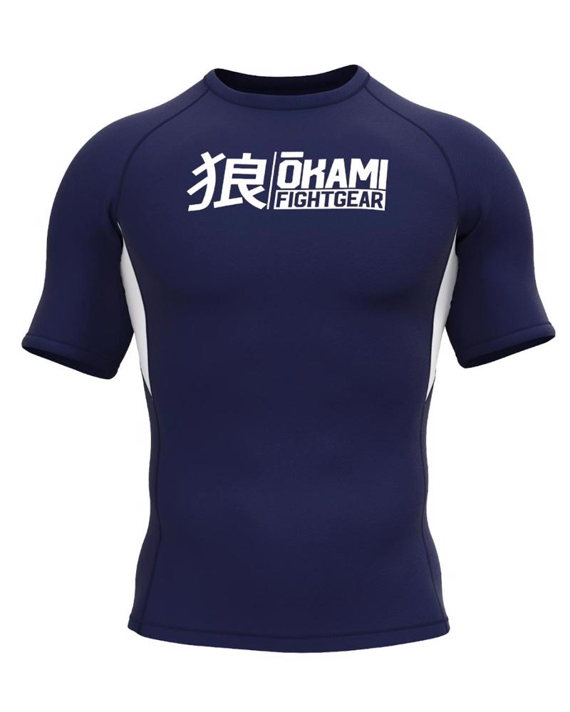 Okami KEII s/s rashguard -Navy