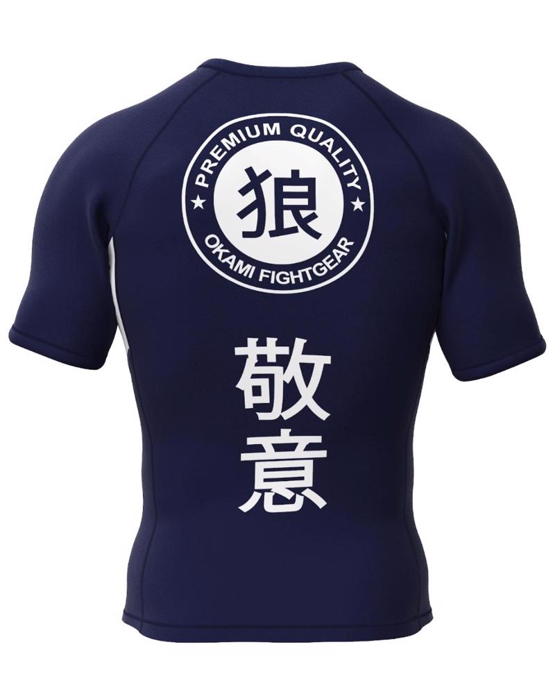 Okami KEII s/s rashguard -Navy