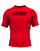 Okami KEII s/s rashguard -red