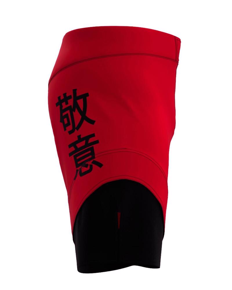 Okami KEII Fightshorts -red