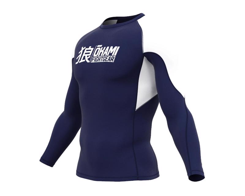 Okami KEII L/s rashguard -Navy