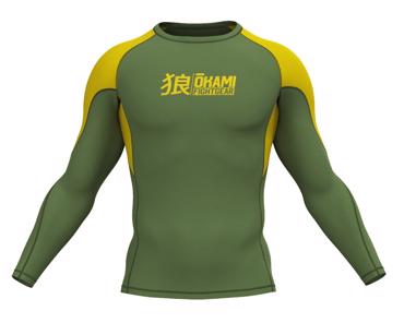 Okami KEII L/s rashguard -green