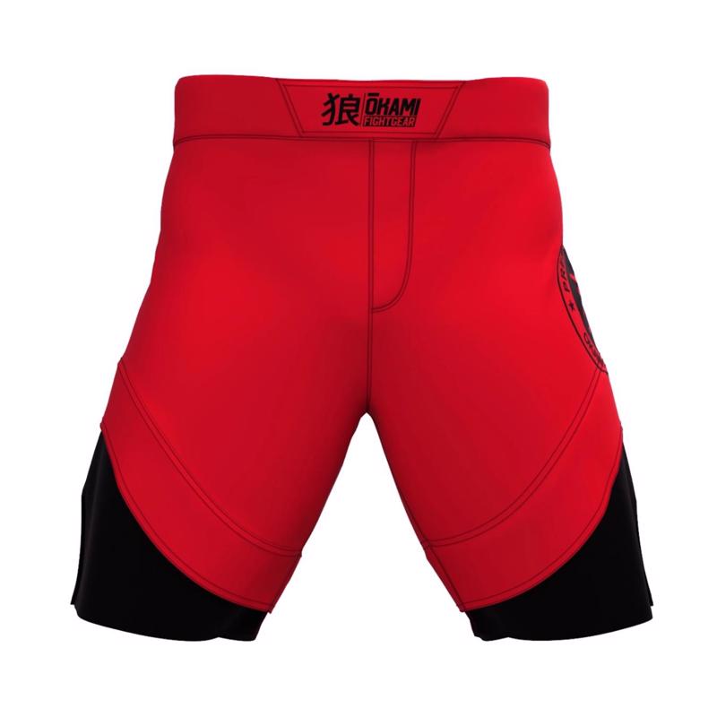 Okami KEII Fightshorts -red
