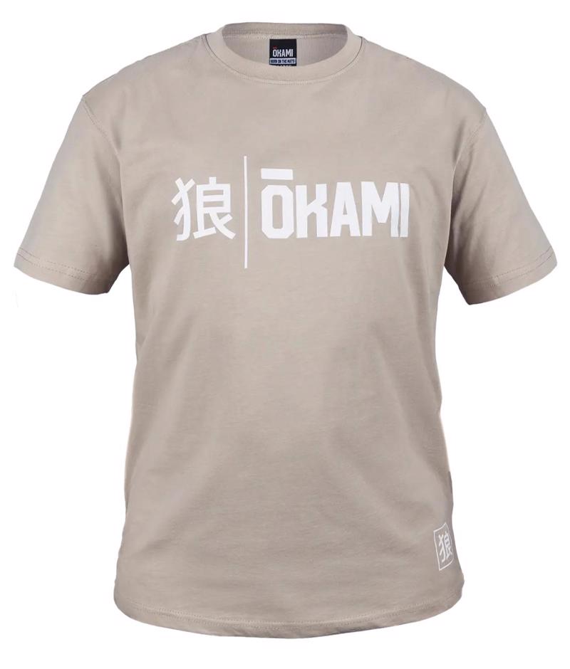 OKAMI T-Shirt Kanji -sand