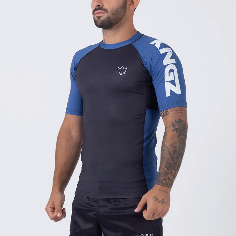 KINGZ Ranked Performance V2 s/S Rashguard-blue