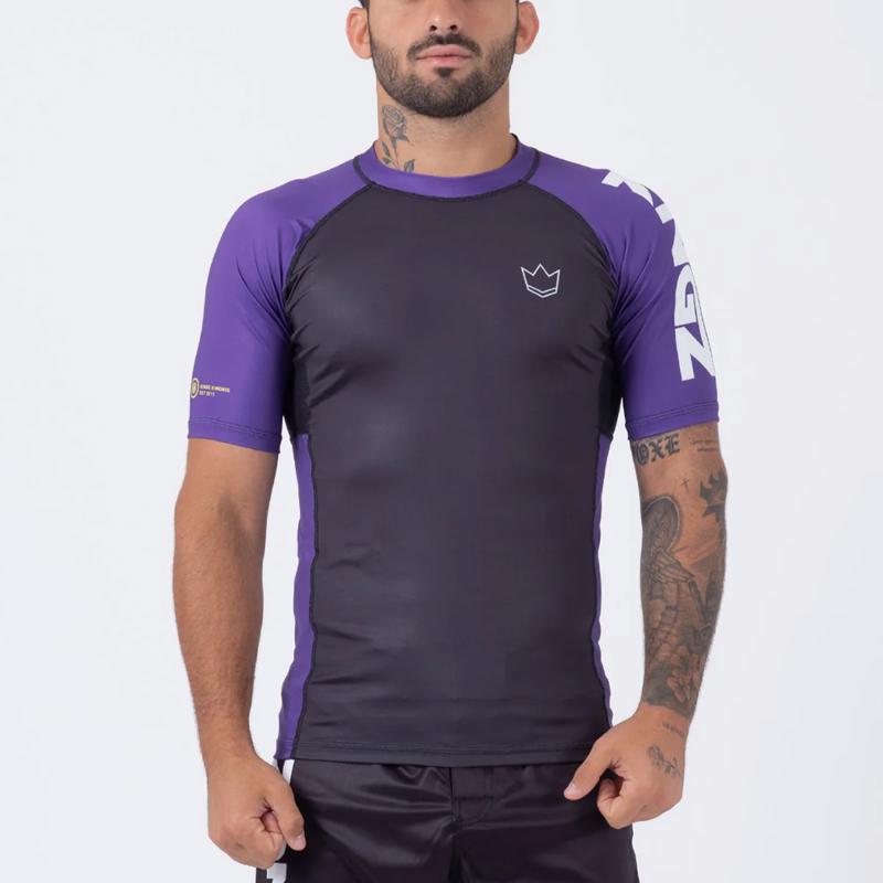 KINGZ Ranked Performance V2 s/S Rashguard-purple