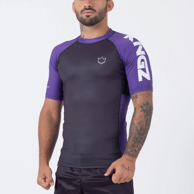 KINGZ Ranked Performance V2 s/S Rashguard-purple