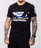 BAD BOY greek flag t-shirt - black
