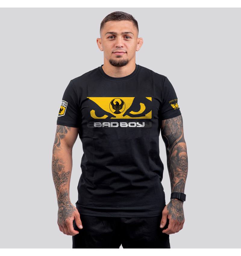 BAD BOY pontic flag t-shirt - black