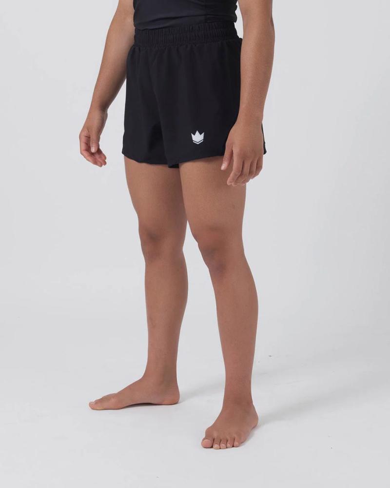 Kingz HYBRID GNAIKEIO grappling shorts -black